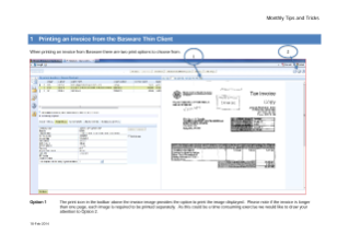 Basware guide - How to print an invoice