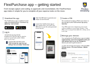 FlexiPurchase app - getting started