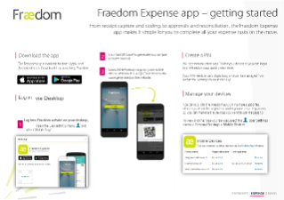 Fraedom expense app getting started guide
