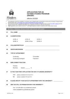 Leave to attend outside studies program form