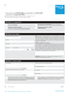 Bupa Flinders direct debit form